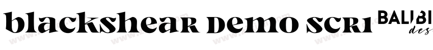 Blackshear Demo Scri字体转换